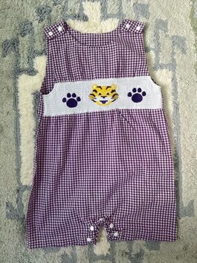 LSU Smocked Jon Jon